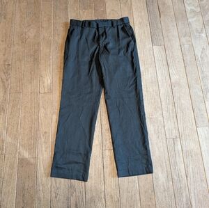 Men's Van Heusen Traveler Charcoal Gray Dress Pants Size 30x30